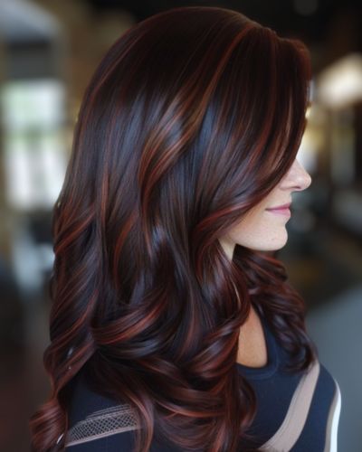 babylight caoba en cabello oscuro