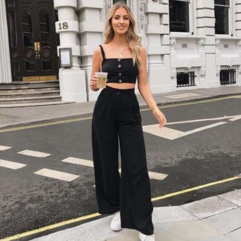 10 pantalones holgados para ir a la oficina verte elegante Mujer de 10