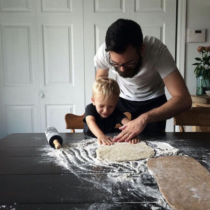 Papá cocinando 