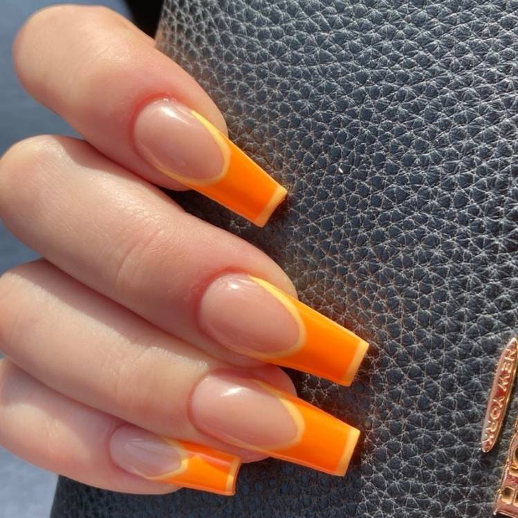 7 diseños fáciles de uñas naranjas para lucir este otoño