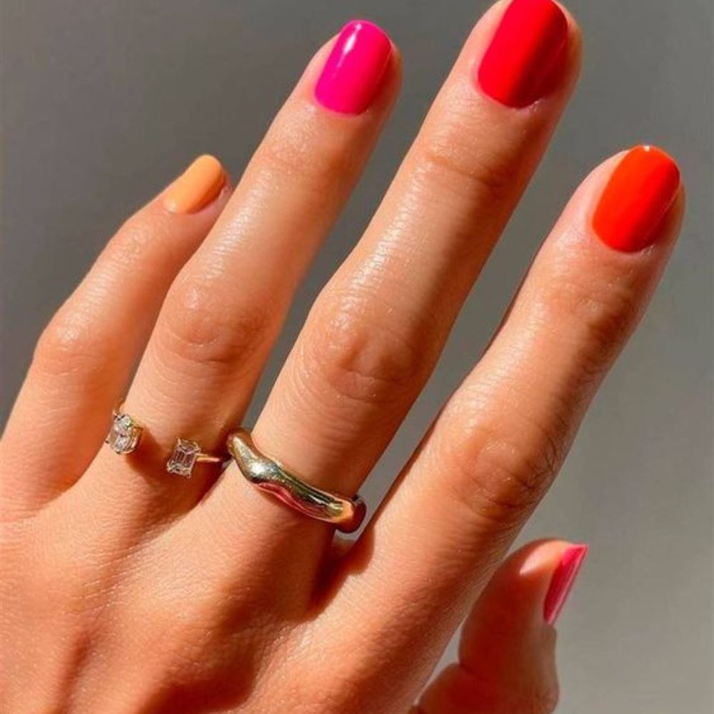 10 ideas para combinar tus uñas rojas con colores- rojo colores