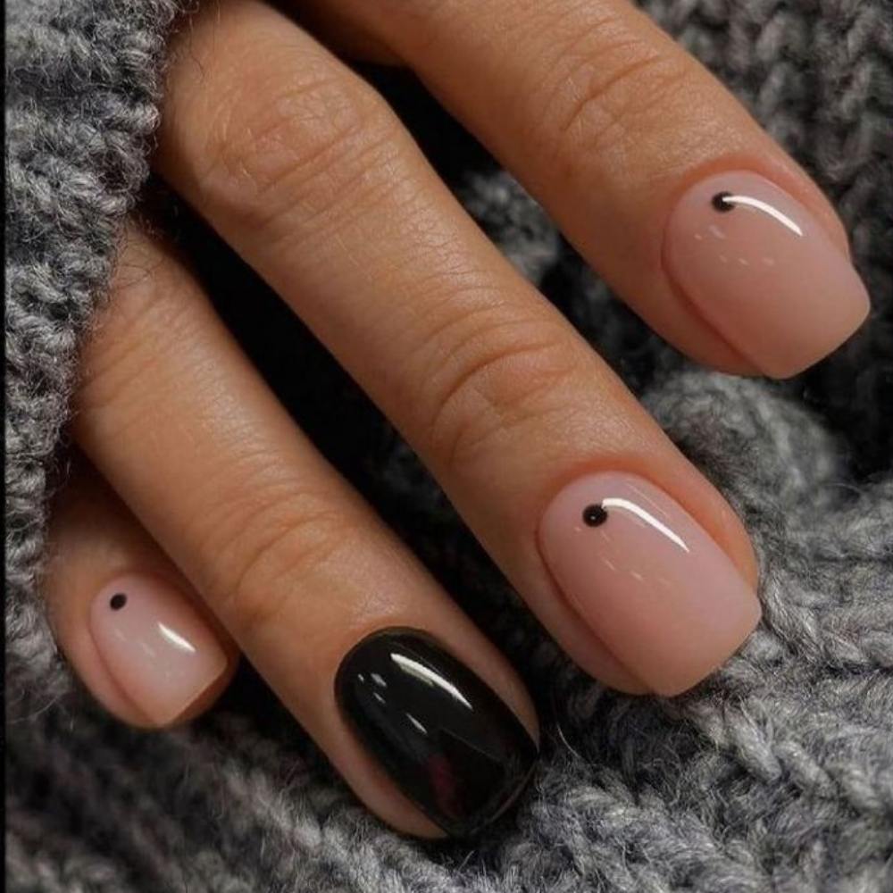 uñas negras otoño