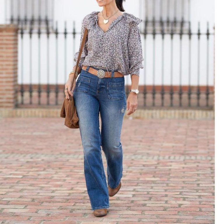 Pantalon mezclilla hotsell recto mujer
