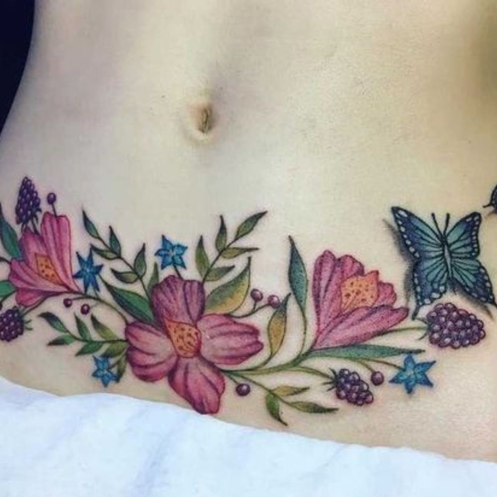 10 tatuajes que te ayudarán a cubrir tus cicatrices- en el vientre