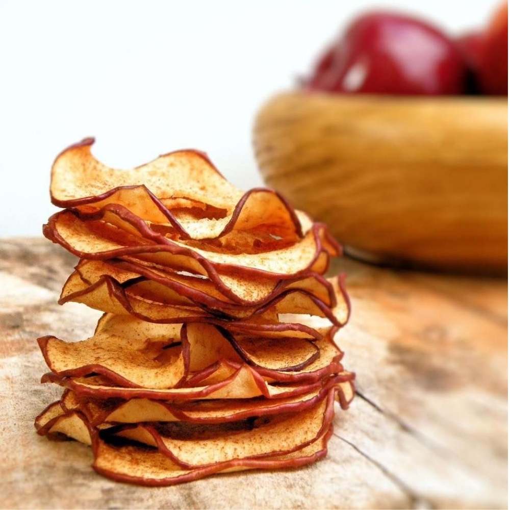 Chips de manzana caseras