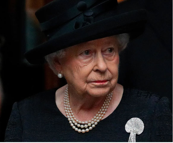 La Reina Isabel en la muerte de su esposo Felipe de Edimburgo La Reina Isabel en la muerte de su esposo