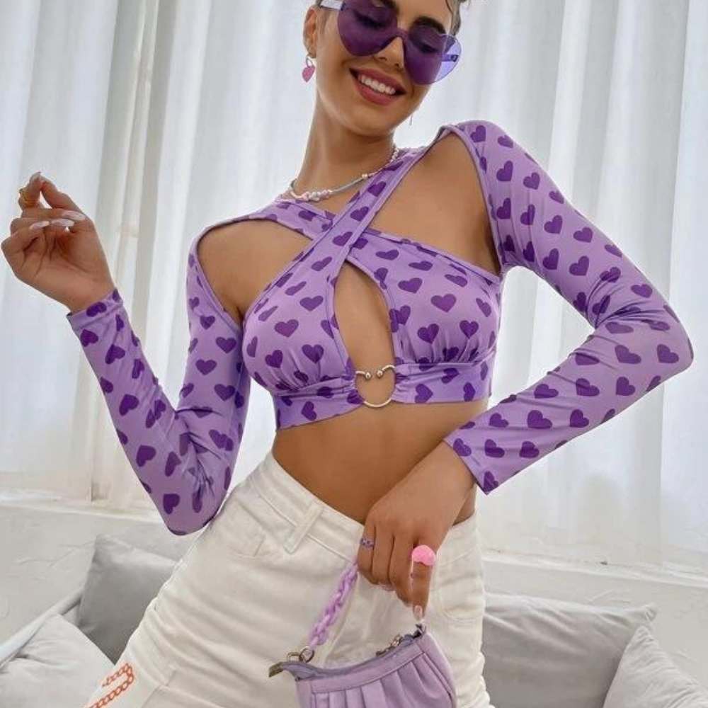 outfits de corazon Los mejores outfits con estampados de corazones