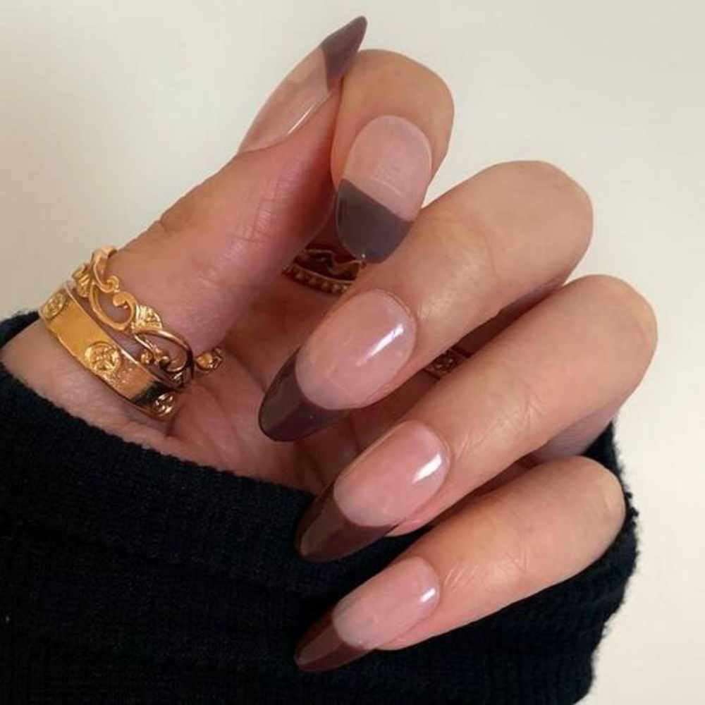 10 diseños de uñas cafés perfectas para este otoño 9
