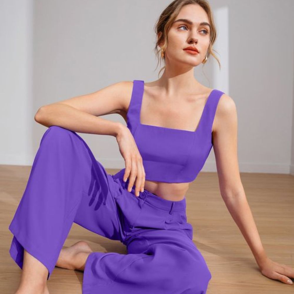 10 outfits morados para lucir este otoño y verte guapa- completamente morado 