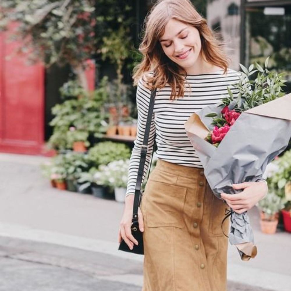 10 outfits rayados que puedes usar en la temporada de otoño invierno- blusa holagada