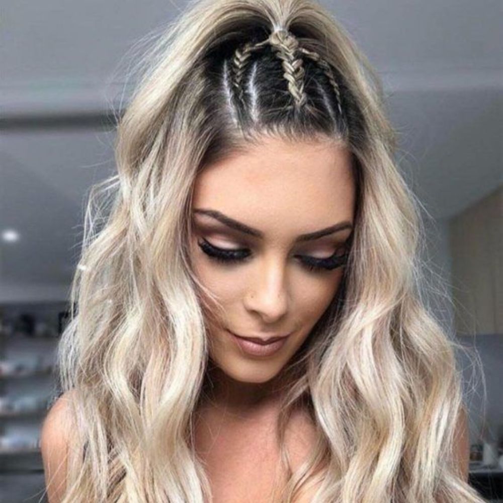 10 peinados que hará lucir ti balayage al cien- con trenza en media cola