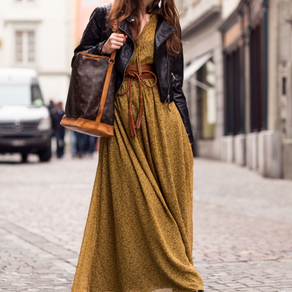 7 ideas de lucir el estilo bohemio en este otoño- vestido largo 