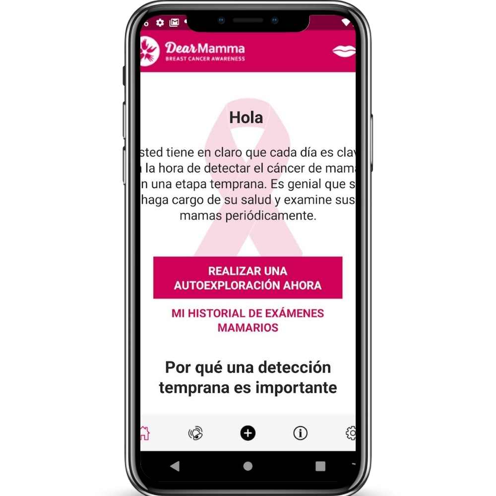 Aplicación Dear Mamma para prevenir cáncer de seno