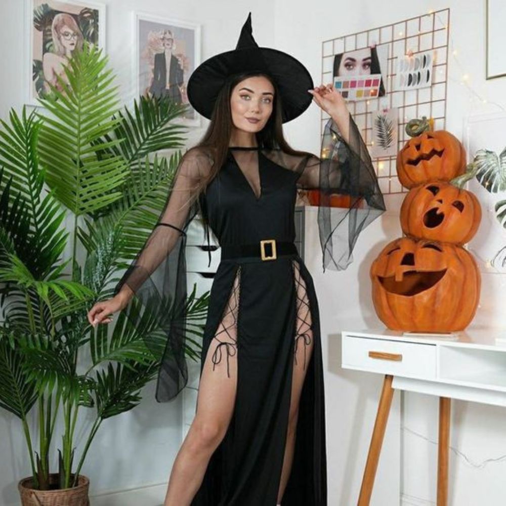 10 ideas de disfraces de bruja sexy fáciles y caseros para Halloween