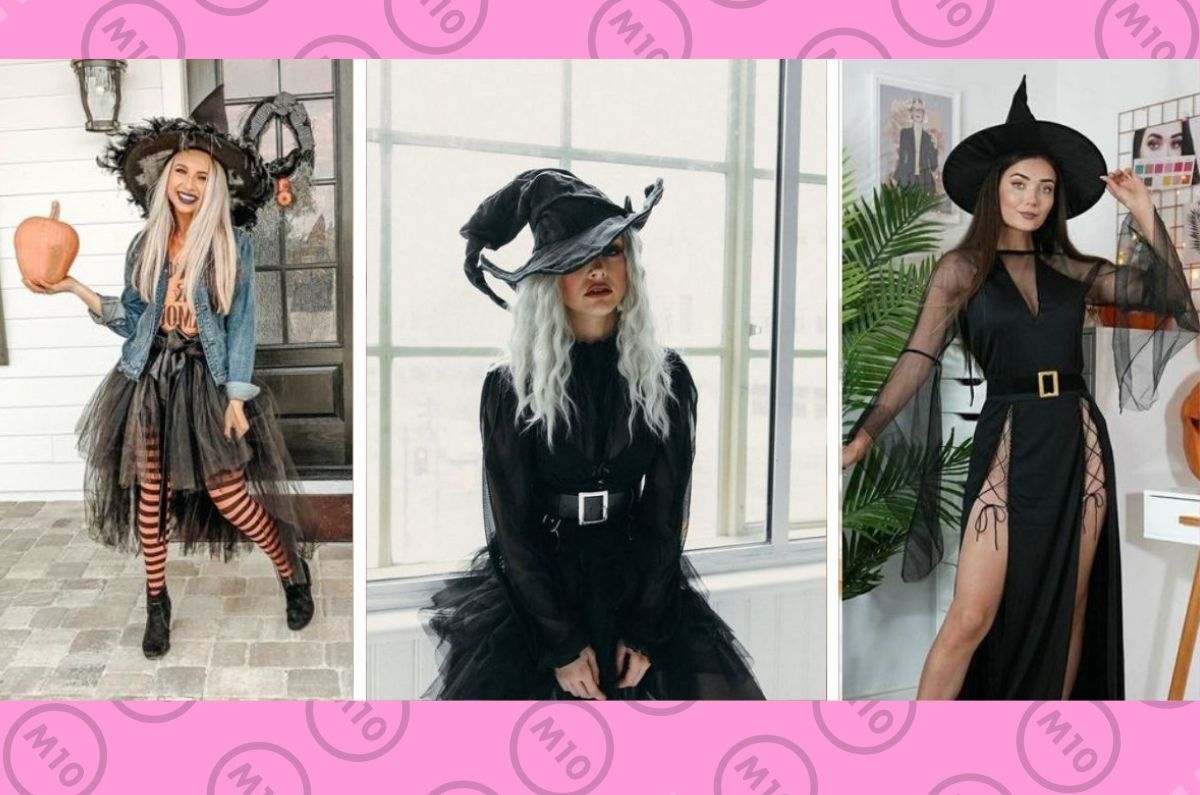 10 ideas de disfraces de bruja sexy fáciles y caseros para Halloween