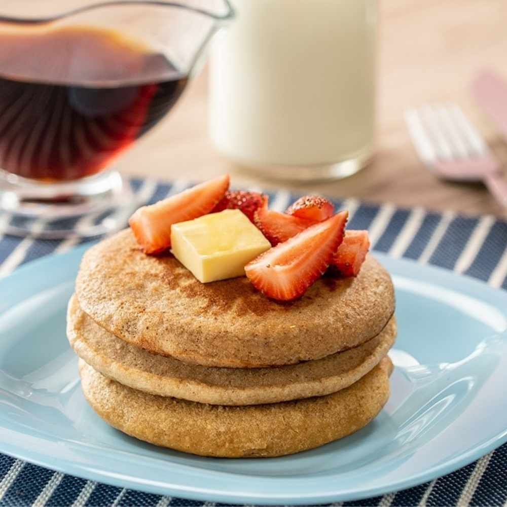 Hotcakes de avena para desayunar saludable