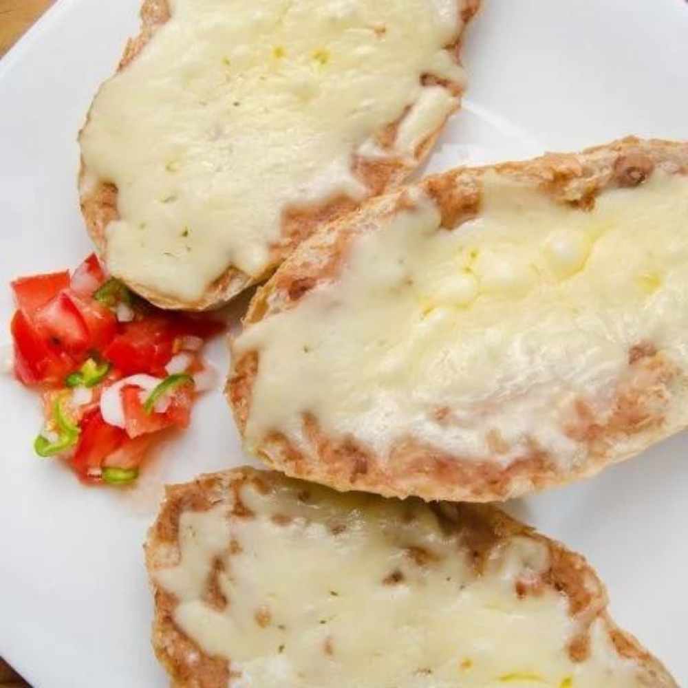 Molletes de pimiento morrón