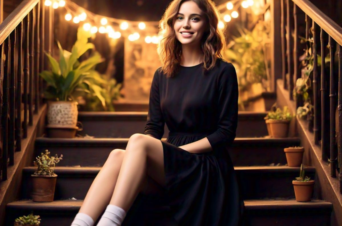 10 outfits con medias negras para lucir formal en las fiestas de fin de año