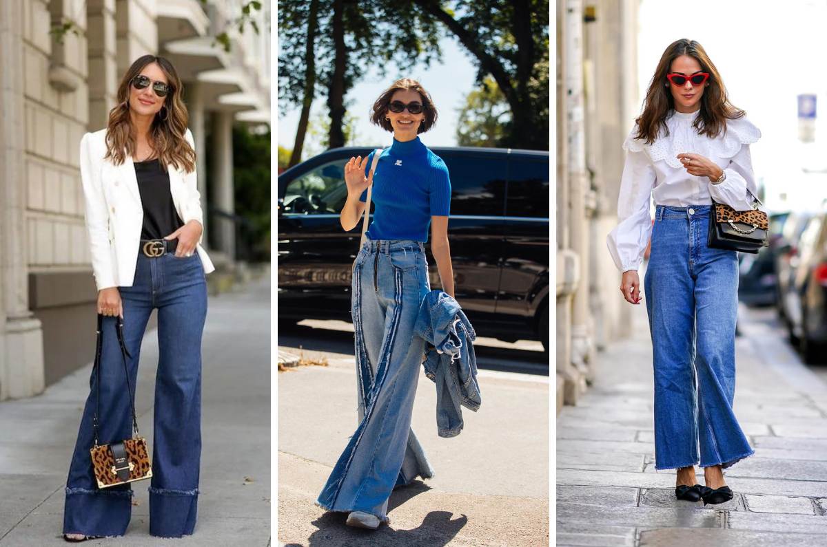 10 outfits con pantalón acampanado para mujeres de más de 40