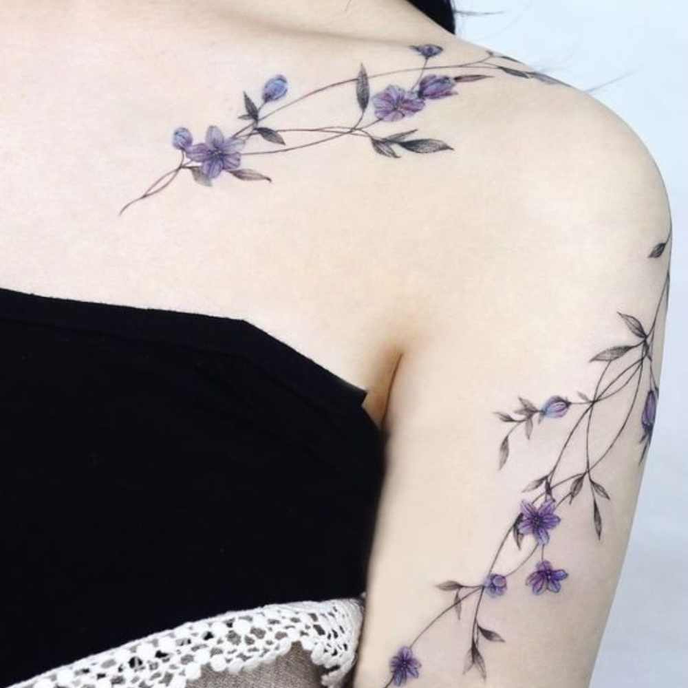 5 ideas de tatuajes con enredaderas de flores para usarlos en tus brazos 2