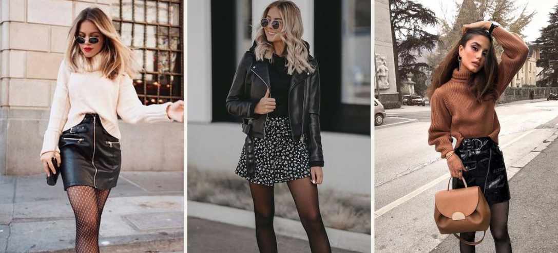 Vestidos con medias negras y tenis clearance
