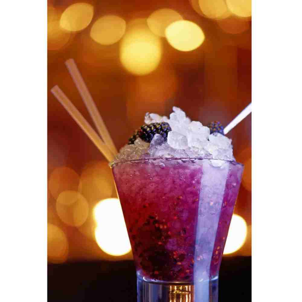 Raspado de zarzamora Raspado de zarzamora con alcohol
