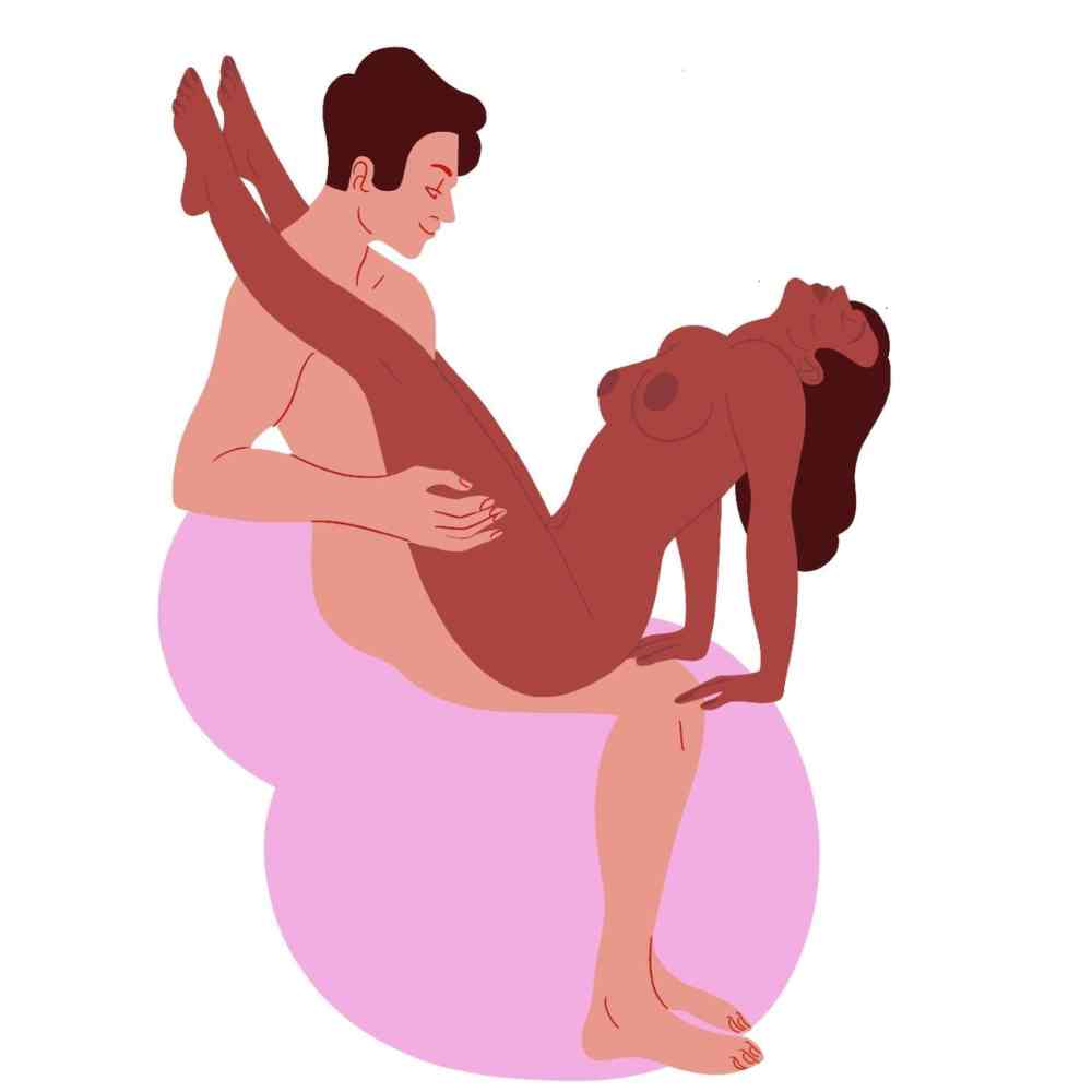 Ilustracción posición sexual de la silla