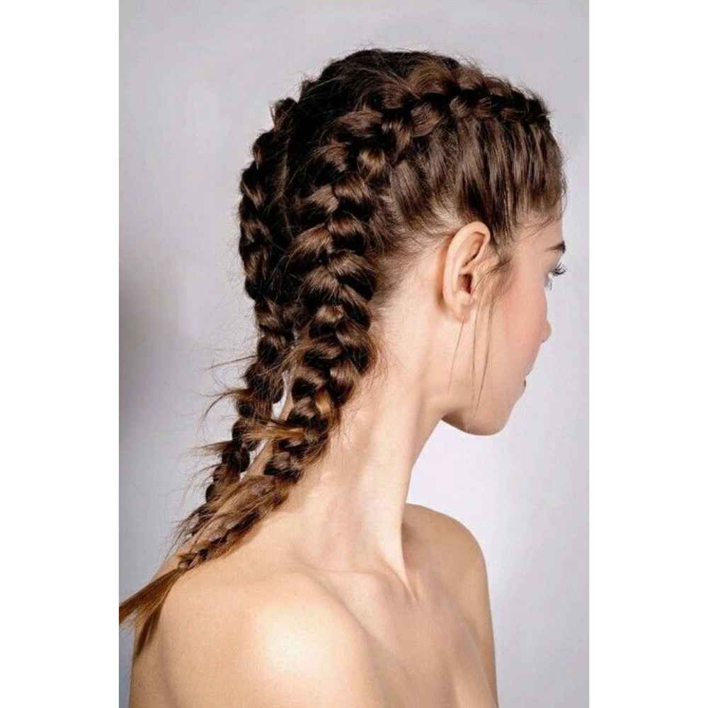 Peinado con trenza de boxeadora