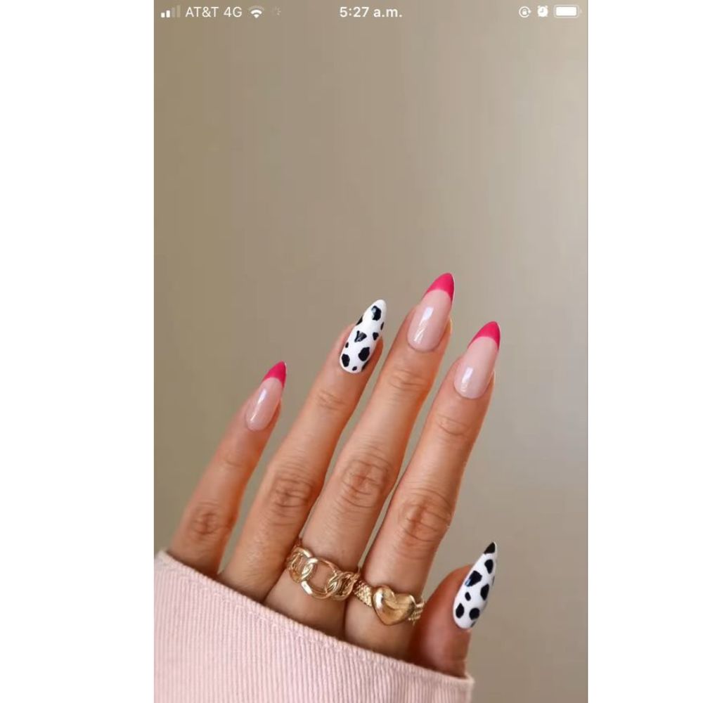 10 ideas para llevar tus uñas animal print en rosa sin ser exageradas