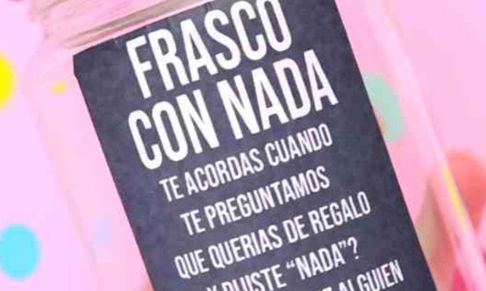 Frasco con "Nada"