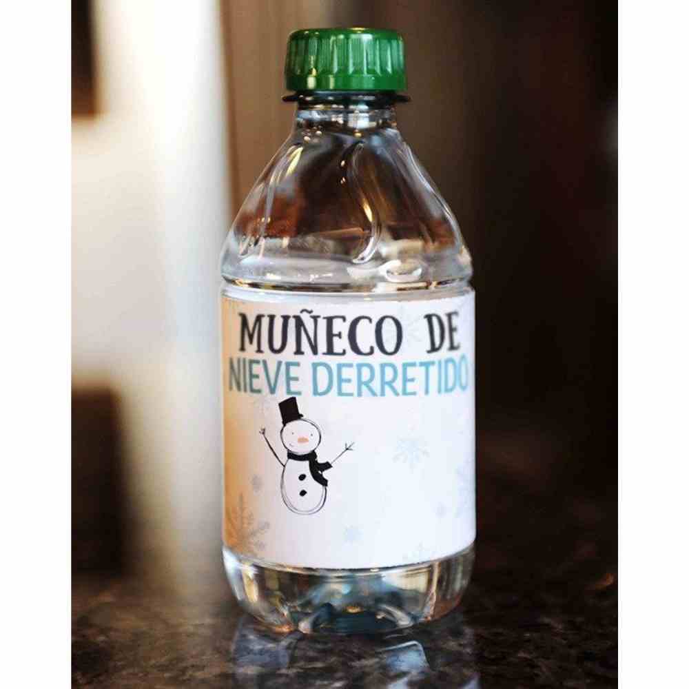 Muñeco de nieve derretido Regalod e broma de muñeco de nieve derretido en botella de agua