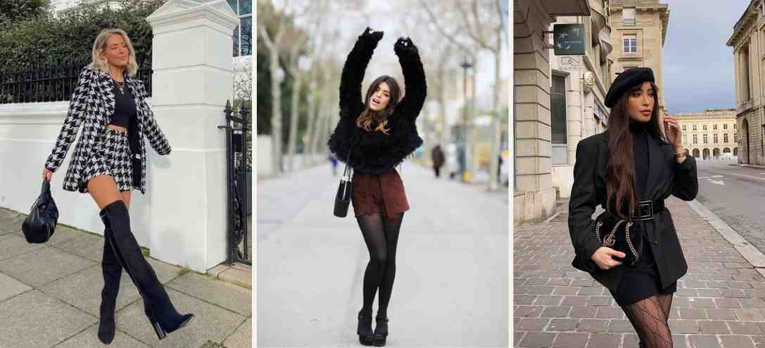 10 ideas de looks con medias para salir de fiesta en invierno