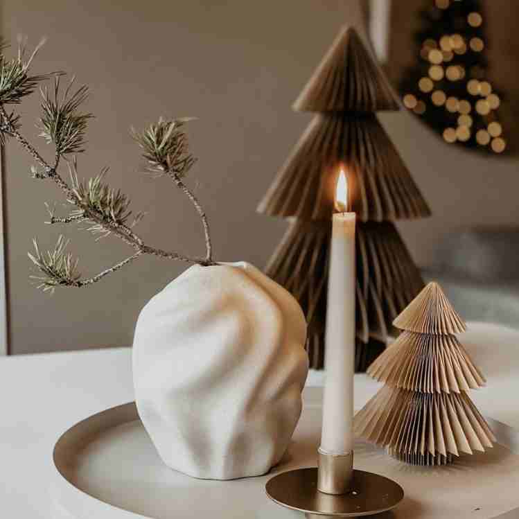 7 ideas de decoración estilo japandi para tu casa esta Navidad