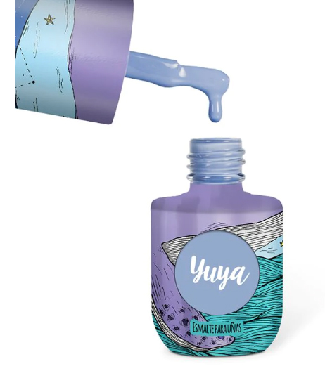Esmalte de uñas azull peltre