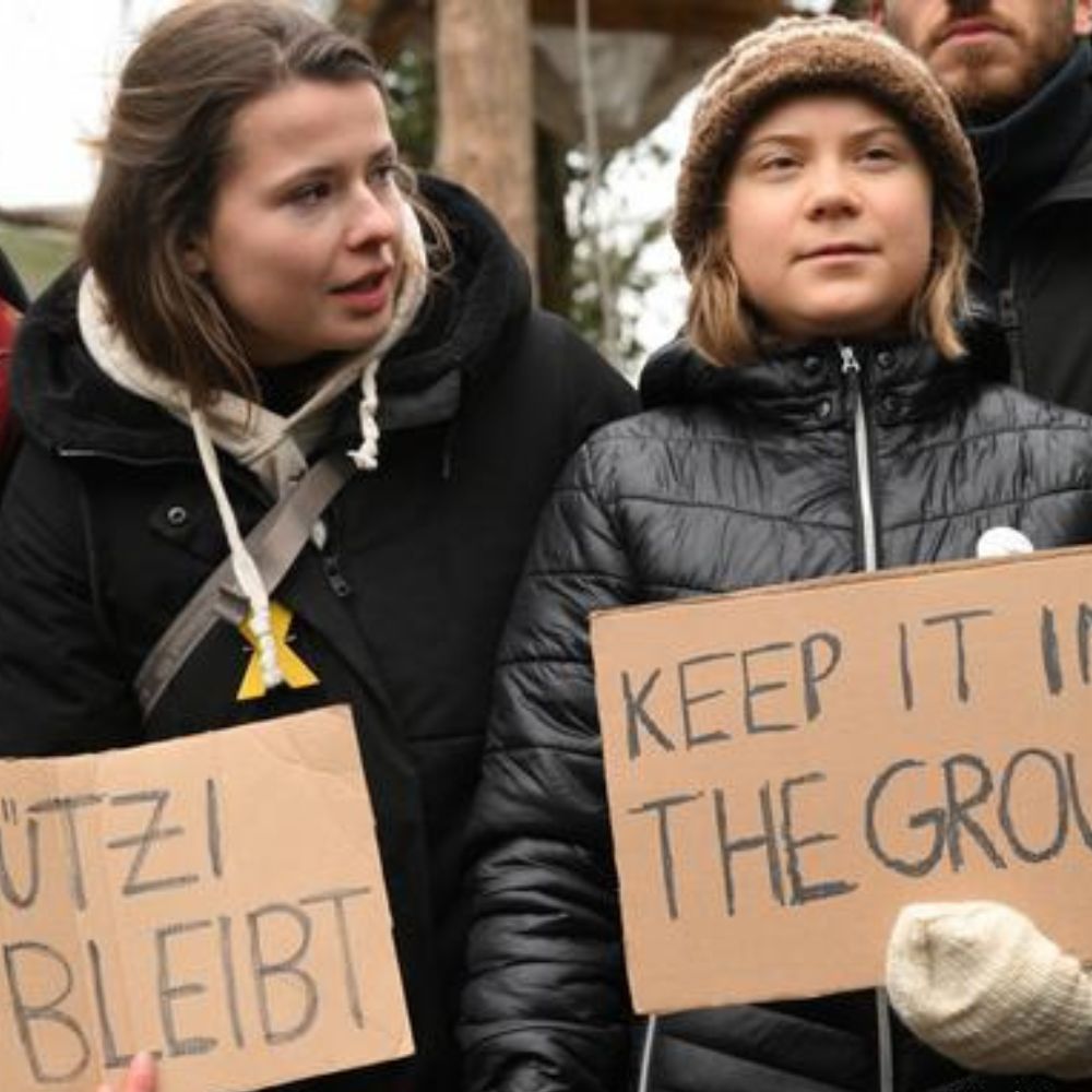 Greta Thunberg fue detenida en una mina