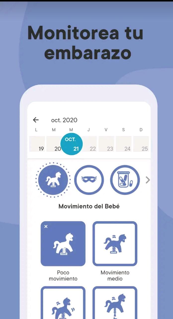 monitoreo de los movimientos del bebé 