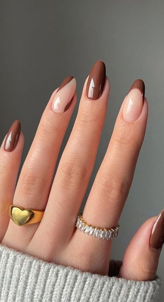 uñas café ideas Uñas café para octubre