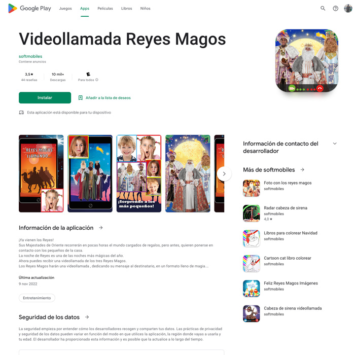 app videoollamada reyes magos para platicar con ellos videollamada reyes magos