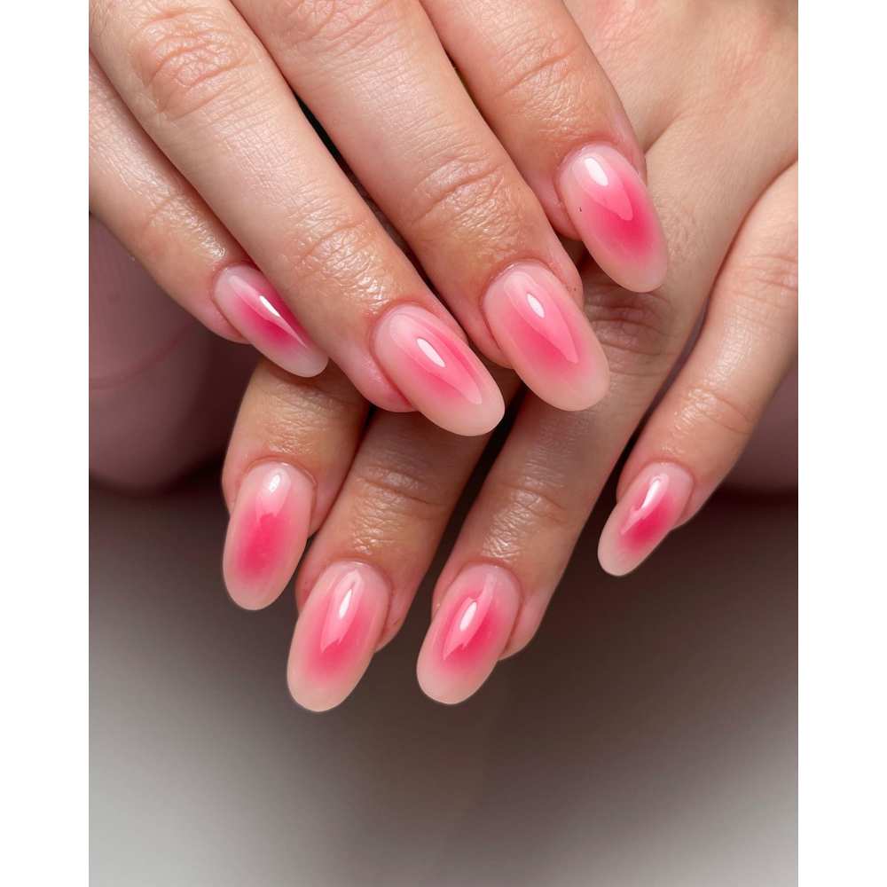 uñas aura color rosa