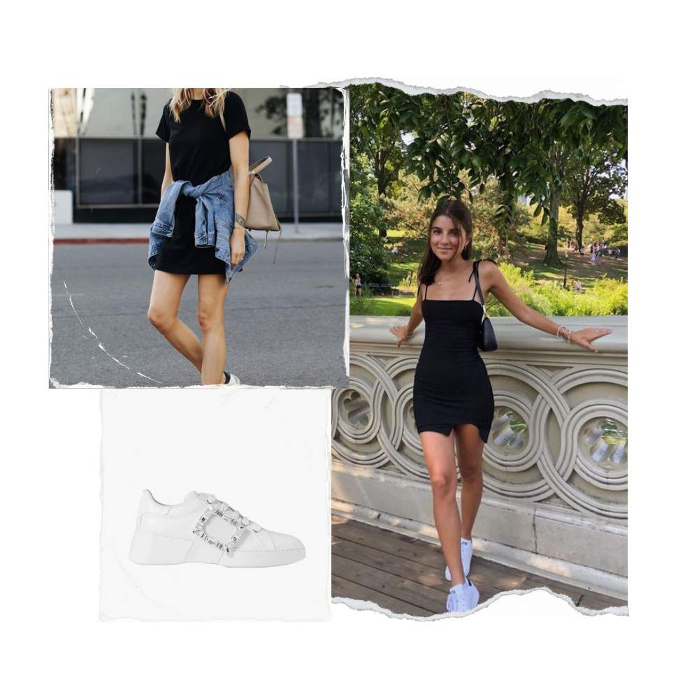 Tips para usar tenis blancos con outfits de fiesta y verte formal 1