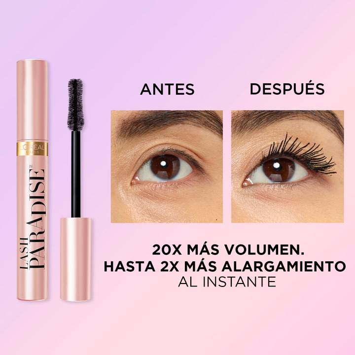 Rímel Lash Paradaise waterproof de L'Oréal Pestañas largas y con mucho volumen con este rímel de L'Oréal