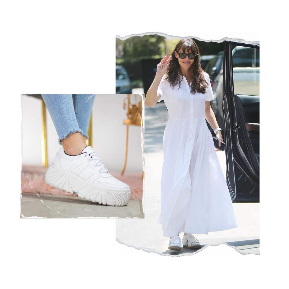 Tips para usar tenis blancos con outfits de fiesta y verte formal 2