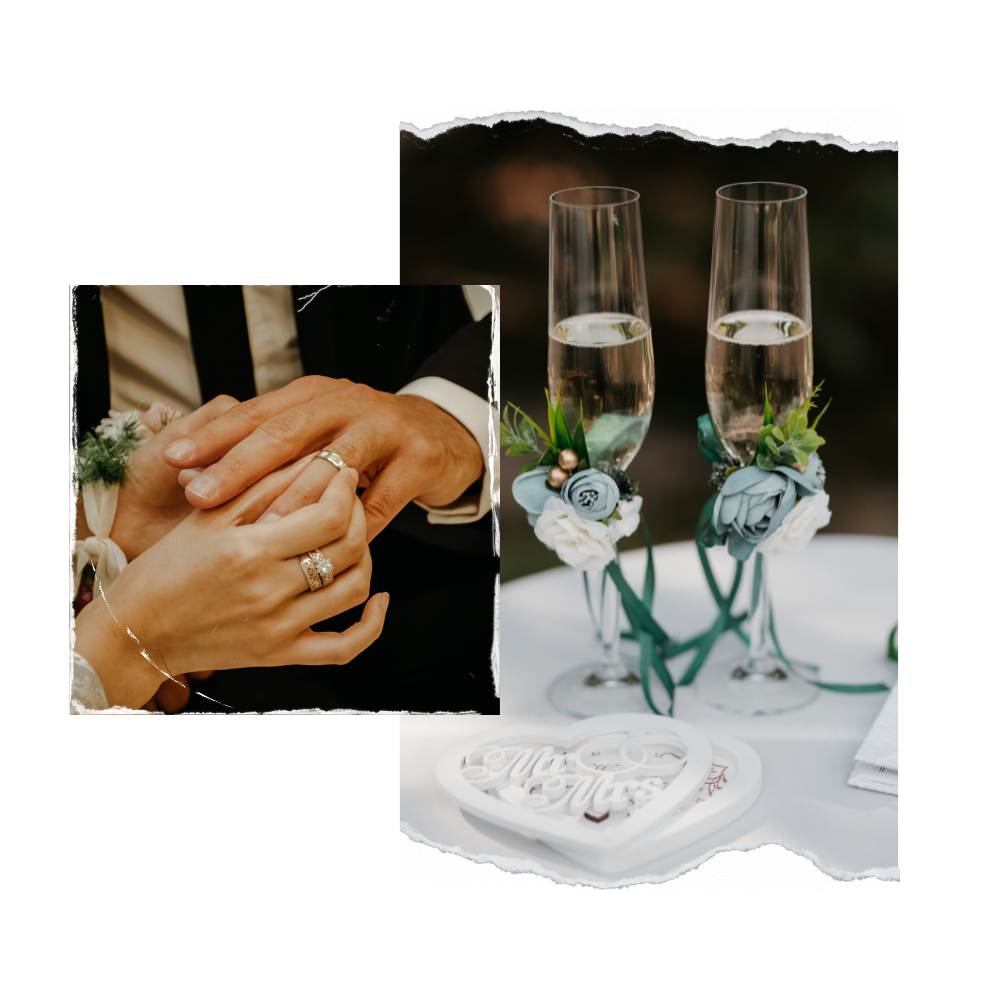 Ideas de copas decoradas perfectas para las bodas 4