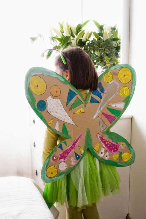 disfraz de mariposa con material reciclado disfraz de mariposa para niña