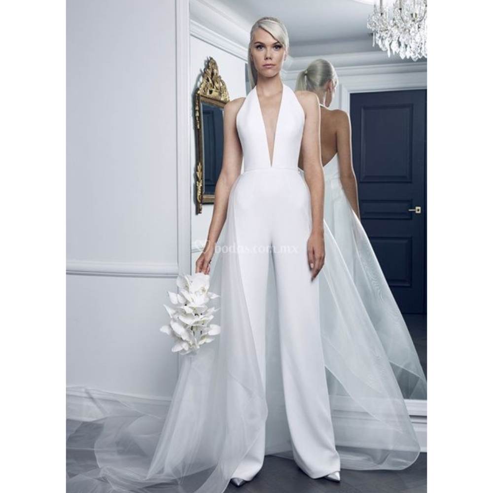 Novias con pantalones: la tendencia que sustituye el vestido de novias 4