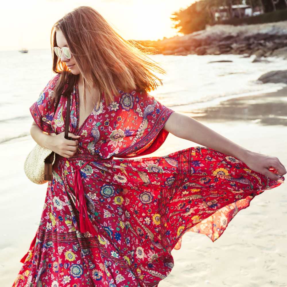 vestido para playa estilo kaftan