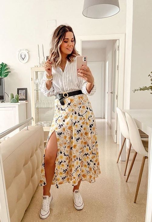 outfits falda larga en primavera Outfits de primavera: Tendencias para lucir fresca este 2023 4