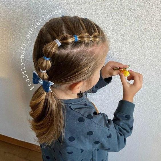 Peinados para niñas con pelo corto muy fáciles de hacer 11