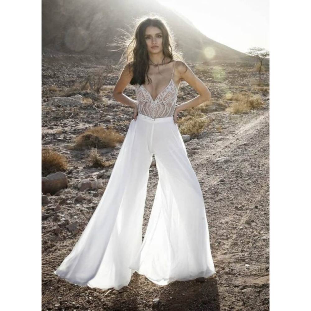 Novias con pantalones: la tendencia que sustituye el vestido de novias 5