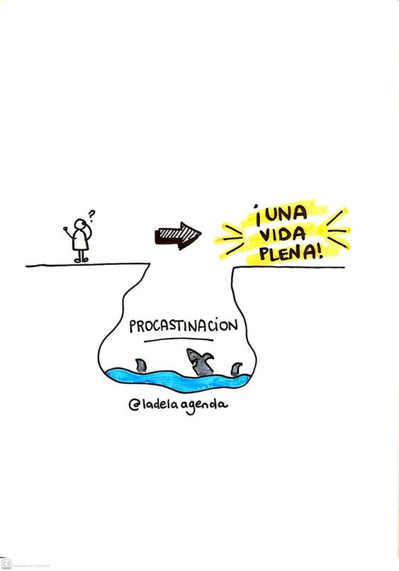 La vida con procrastinación no es plena vida con procrastinacion